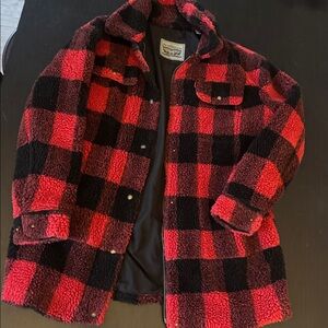 LEVIS 🧸plaid Shacket